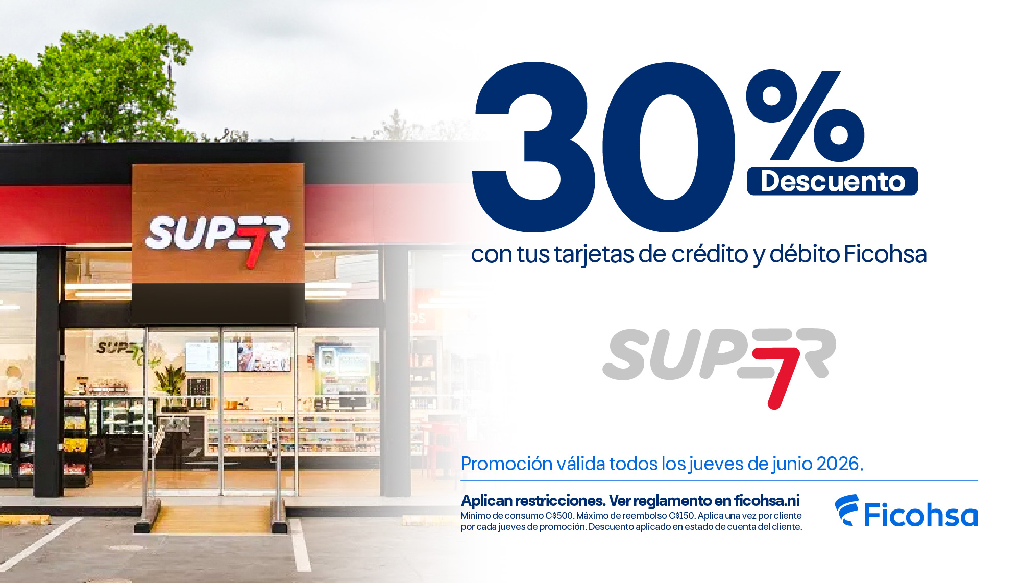 30% de descuento en Super7 todos los jueves 