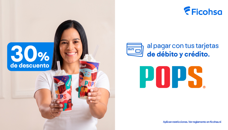 30% de descuento los jueves en POPS