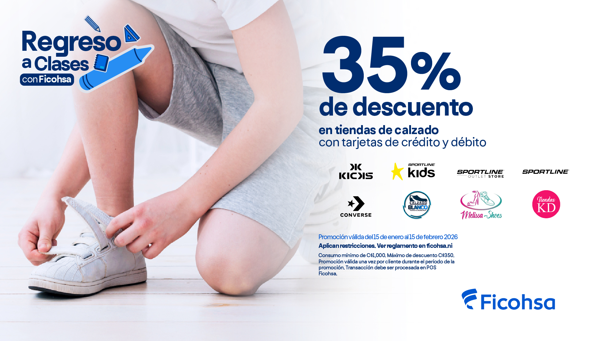 35% de descuento en tiendas de calzados 