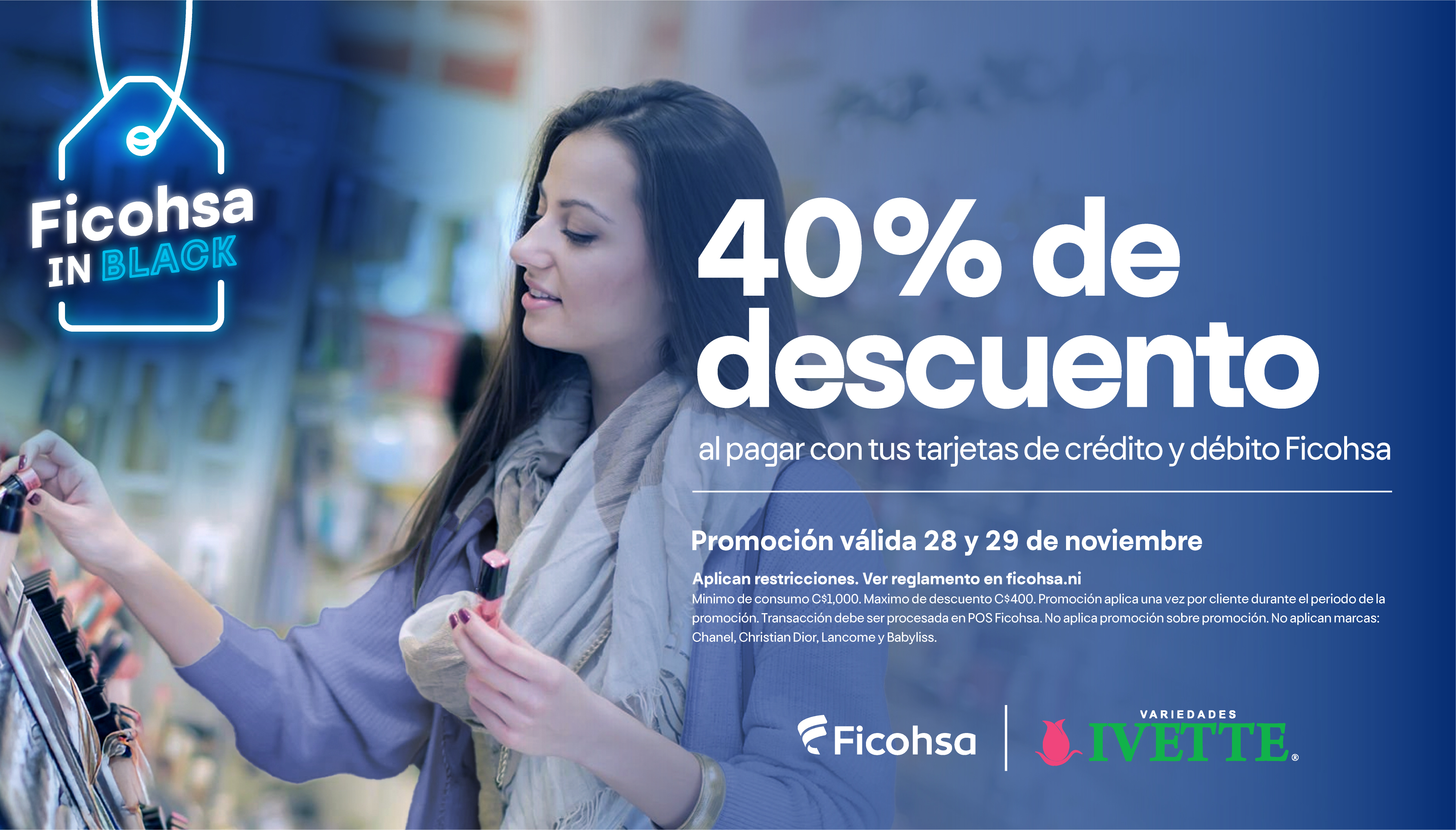 40% de descuento en Variedades Ivette